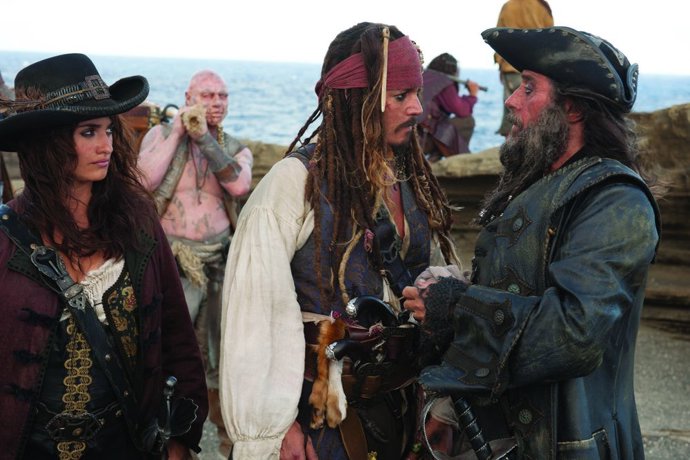 Depp y Cruz en Piratas del Caribe