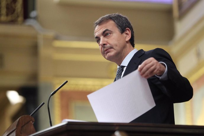 Zapatero, en el Congreso de los Diputados