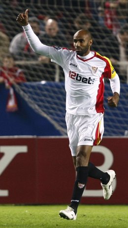 El jugador del Sevilla Kanouté