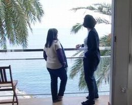 Vista de la playa desde la vivienda