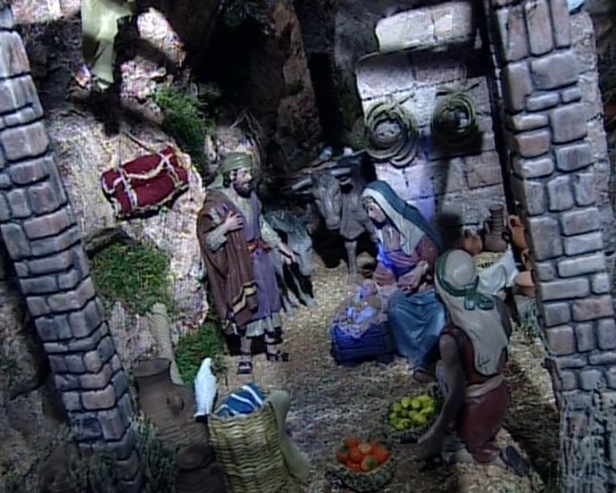 Estacion metro Colón acoge Belén de 50 metros cuadrados OFRECER