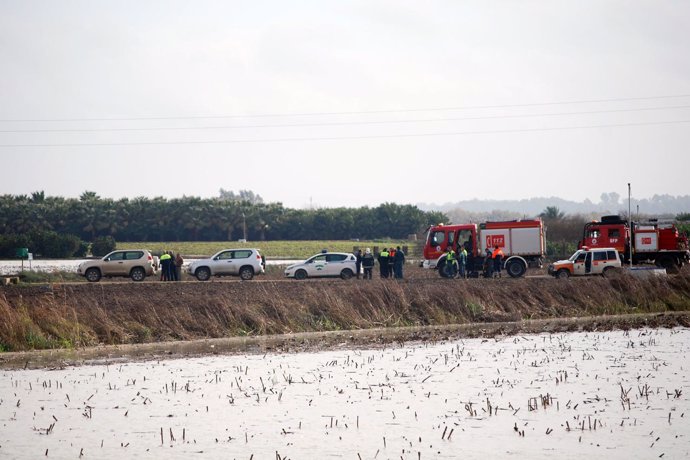 NP RESCATADA UNA FAMILIA DE UN CORTIJO INUNDADO POR LA CRECIDA DEL RÍO GUADALQUI