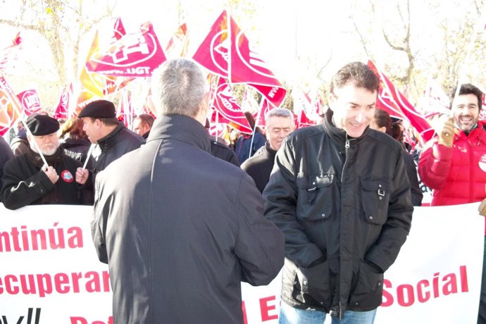 Hernández (d), hoy en Valladolid.