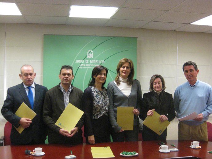 Cosano con los alcaldes.