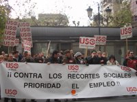 USO se moviliza para reclamar un "cambio radical" en la política económica del Gobierno