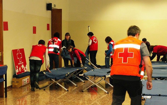 Simulacro de asistencia a un incendio en Sangüesa realizado durante las jornadas
