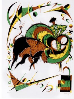 'Corrida', de Juan Barjola