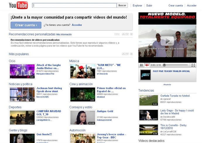 YouTube busca productora