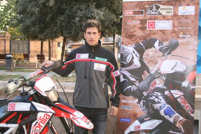 El piloto de Aprilia Racing en el Dakar, Joan Barreda