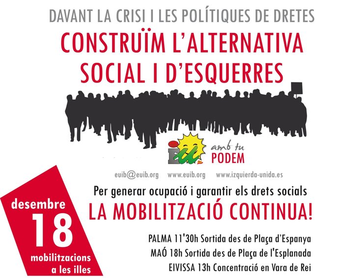 Cartel de las movilizaciones