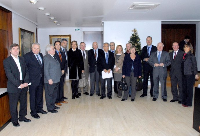 Miembros del consejo territorial de Novacaixagalicia en Vigo