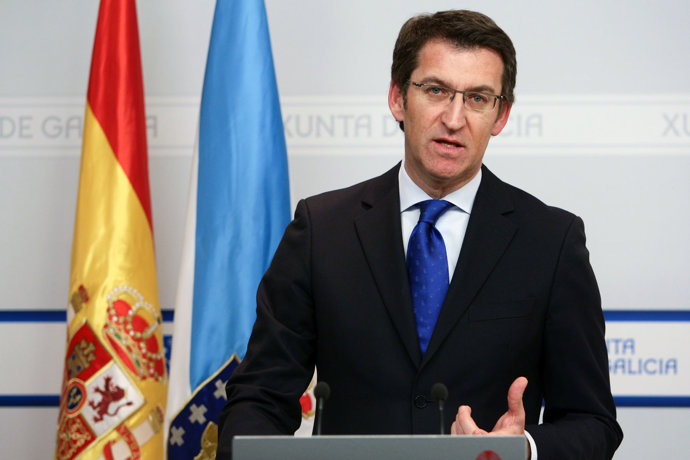 alberto nunez feijoo informa en rolda de prensa dos asuntos abordados na reunion