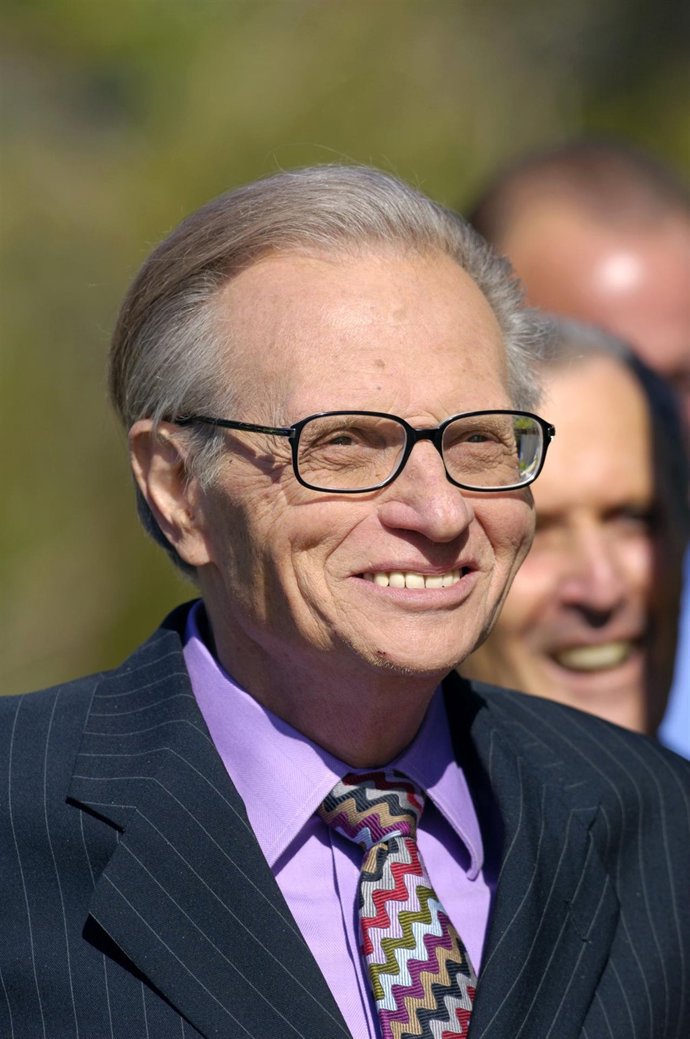Presentador de la cadena estadounidenses CNN Larry King 