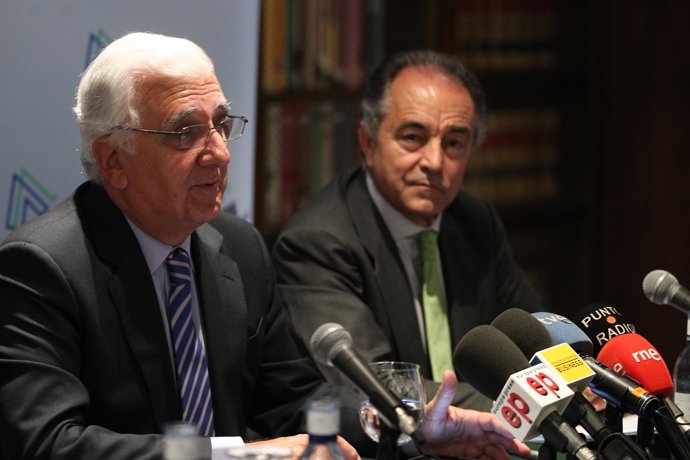 Presidente de la patronal andaluza, Santiago Herrero, y el presidente de Ametic,