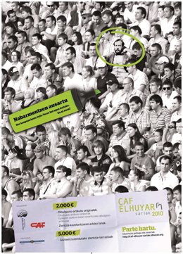 Cartel de los Premios CAF-Elhuyar 2010.