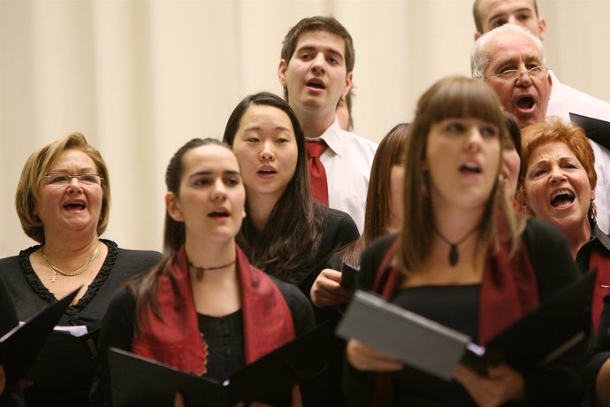 Imagen del Concierto de Navidad del coro de la UPNA.