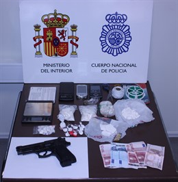 Sustancias y otros efectos intervenidos durante la operación