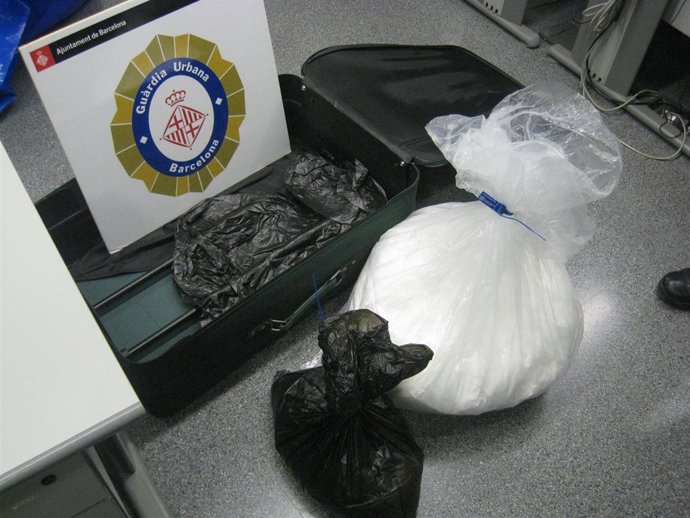 Cocaína intervenida en Barcelona