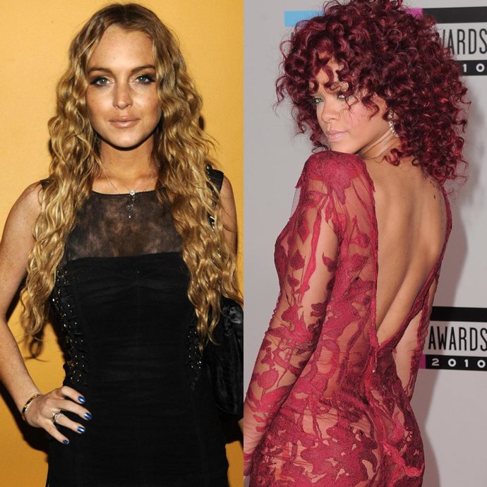 Lindsay Lohan y Rihanna