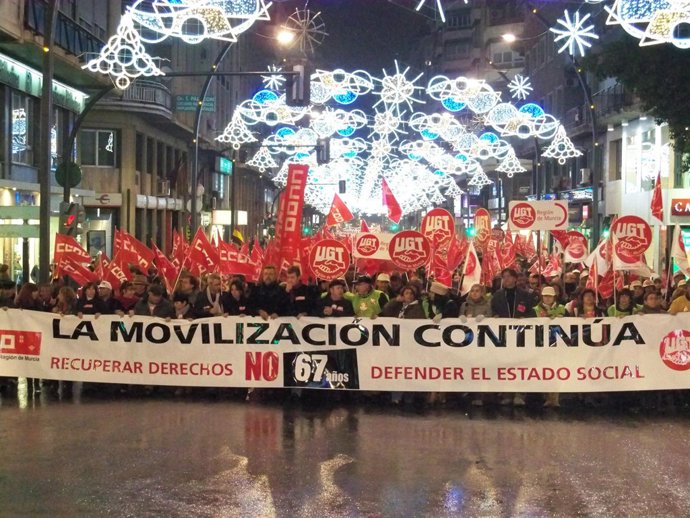 Imagen de los manifestantes