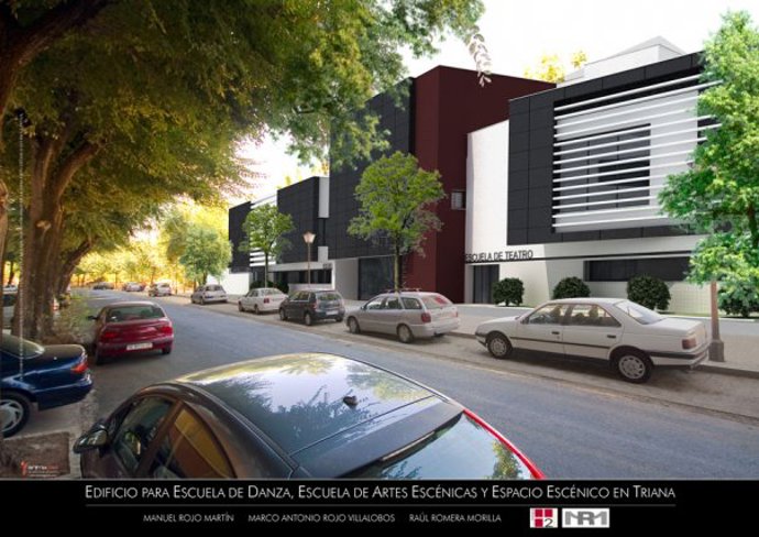 Imagen del futuro Teatro Triana impulsado por Viento Sur y Matilde Coral