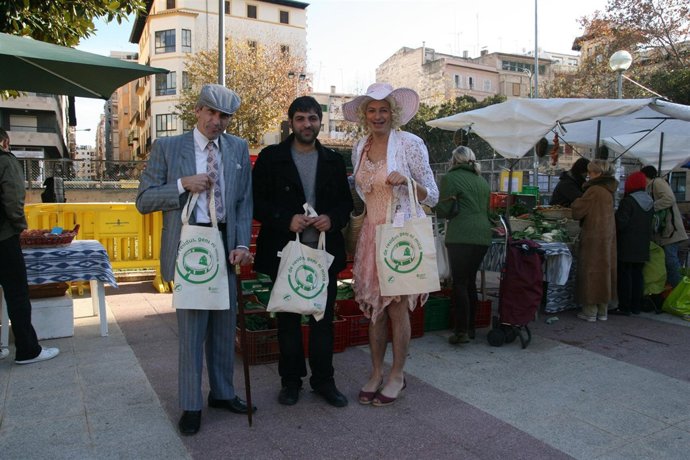 Campaña contra las bolsas de plástico.
