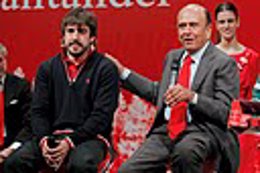Fernando Alonso y Emilio Botín