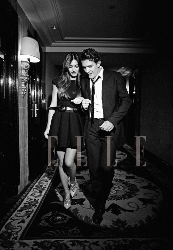 Sara Carbonero y Antonio Banderas para ELLE
