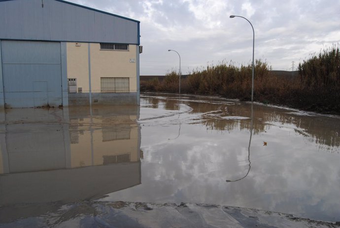 Imagen de inundaciones en diciembre de 2010 en Santaella (Córdoba)