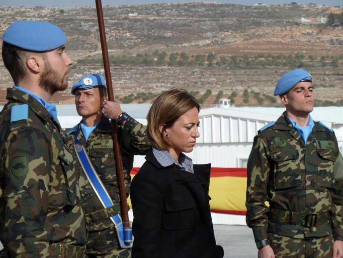 la ministra de defensa en el libano