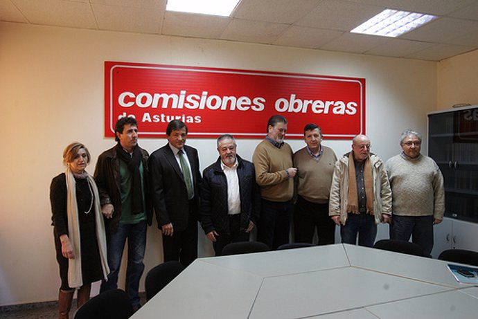 Reunión de la FSA-PSOE y CCOO