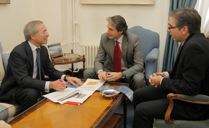 De la Serna y César Díaz con Antoñanzas