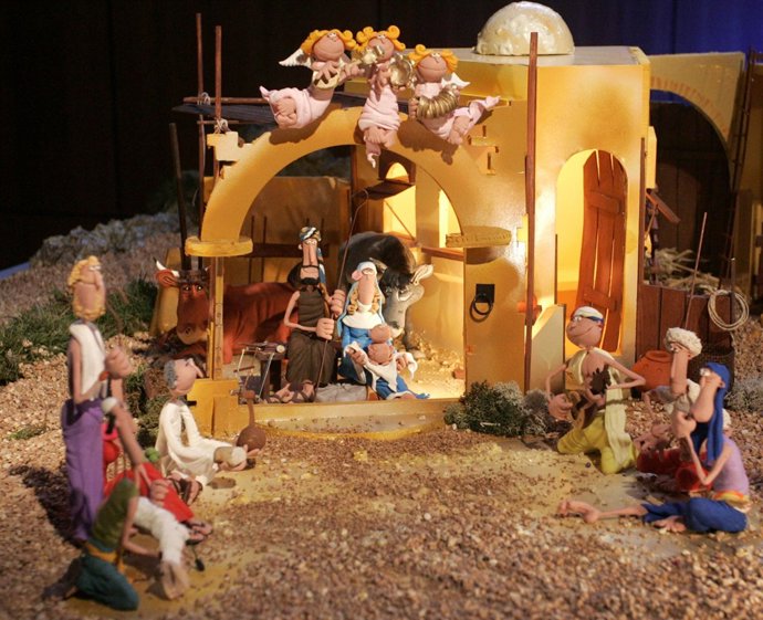 Nacimiento de plastilina