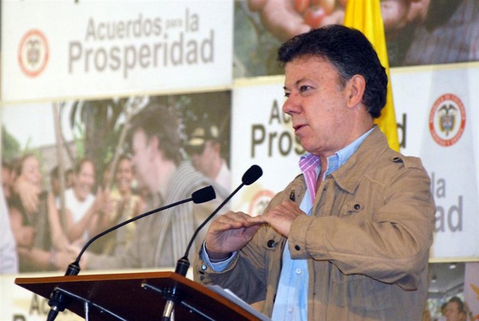 El presidente colombiano, Juan Manuel Santos.