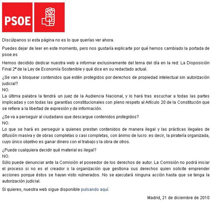 web del partido socialistas