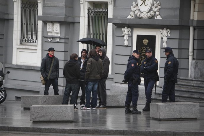 Concentración contra la Ley Sinde