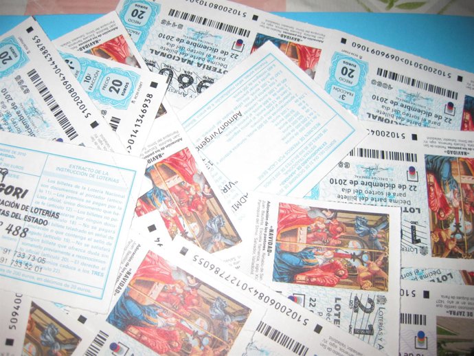 Décimos de lotería