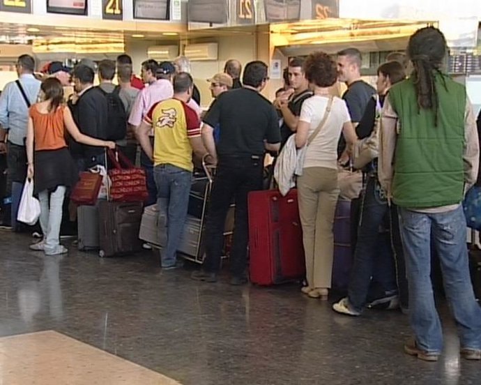 Vuelos cancelados en el aeropuerto