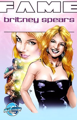 La cantante Britney Spears, portada del cómic 'Fame'