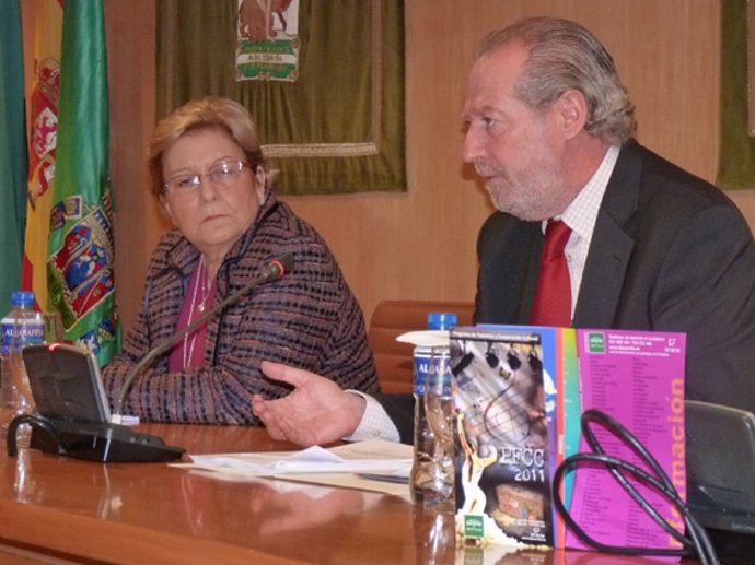 El presidente de Diputación, Fernando Rodríguez Villalobos, y la diputada de Cul