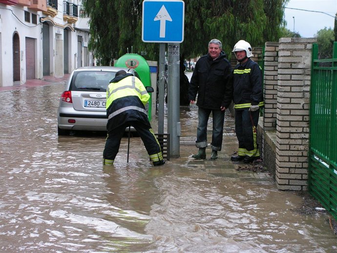 Intensas lluvias en Salobreña