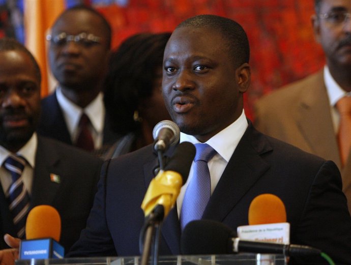 El primer ministro de Costa de Marfil Guillaume Soro