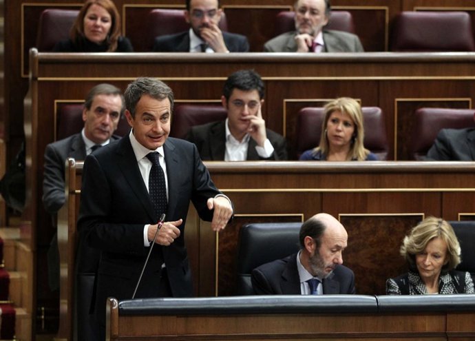 Zapatero en el Congreso de los Diputados