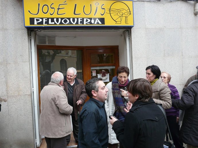 Peluquería José Luis, que vende un segundo premio de la Lotería de Navidad 2010