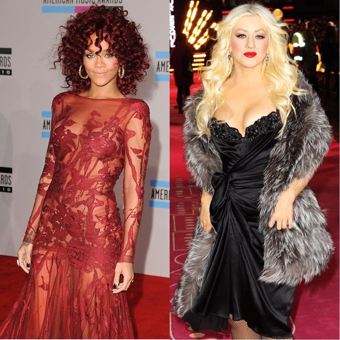 Rihanna y Christina Aguilera