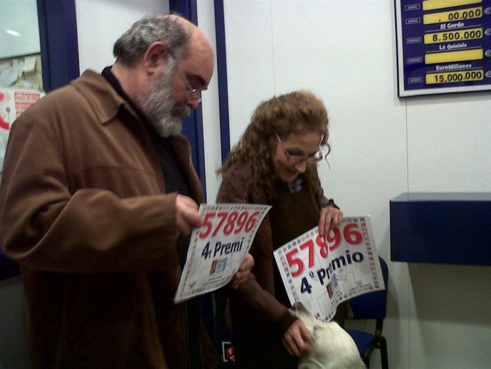 Premiados por la Lotería en Travessera de Gràcia