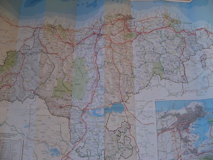 Nuevo mapa de carreteras de Cantabria