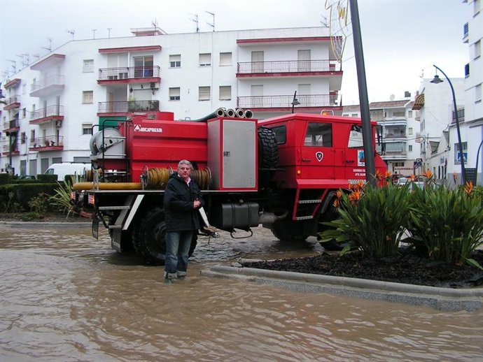 Imagen de Salobreña (Granada) tras las lluvias
