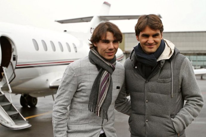 Rafa Nadal y Roger Federer