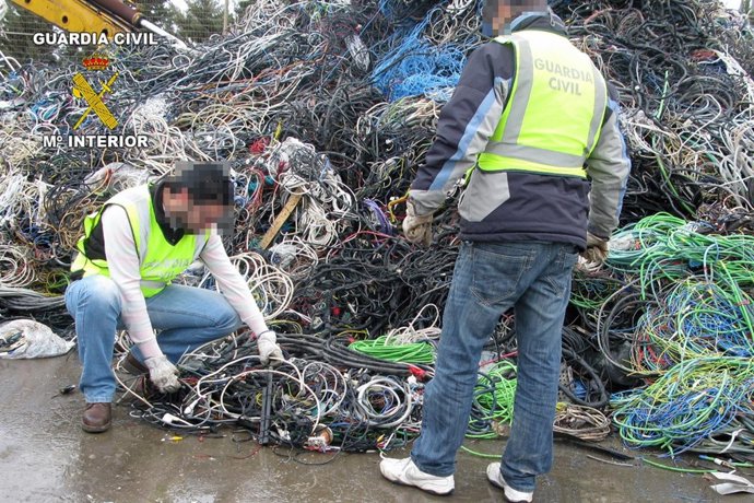 Imagen del cableado sustraído
